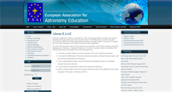 Desktop Screenshot of eaae-astronomy.org